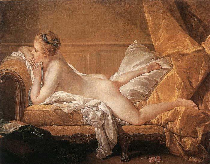 Francois Boucher Girl Reclining